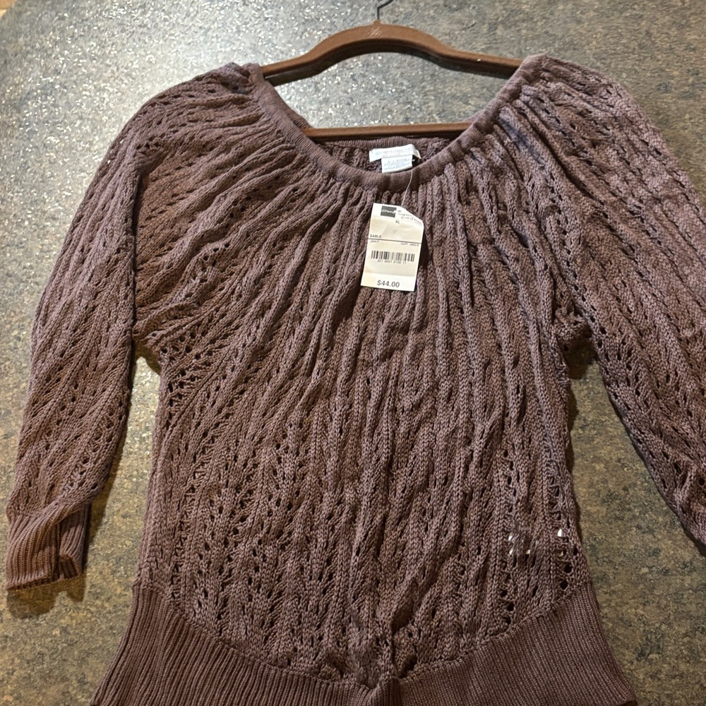 Brown Knit Sweater